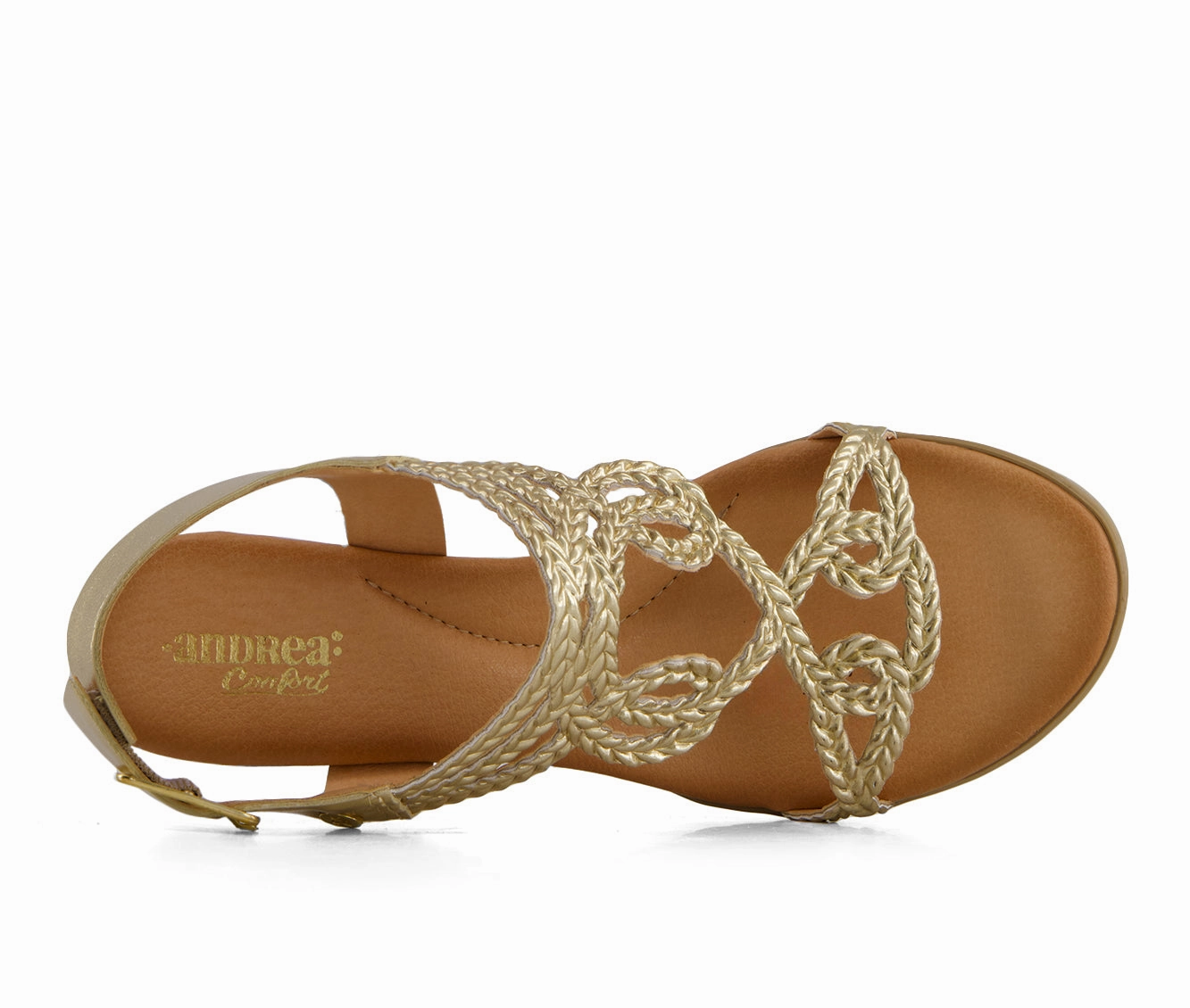 Andrea Women's Wedge Casual Comfort Ankle Strap Sandals