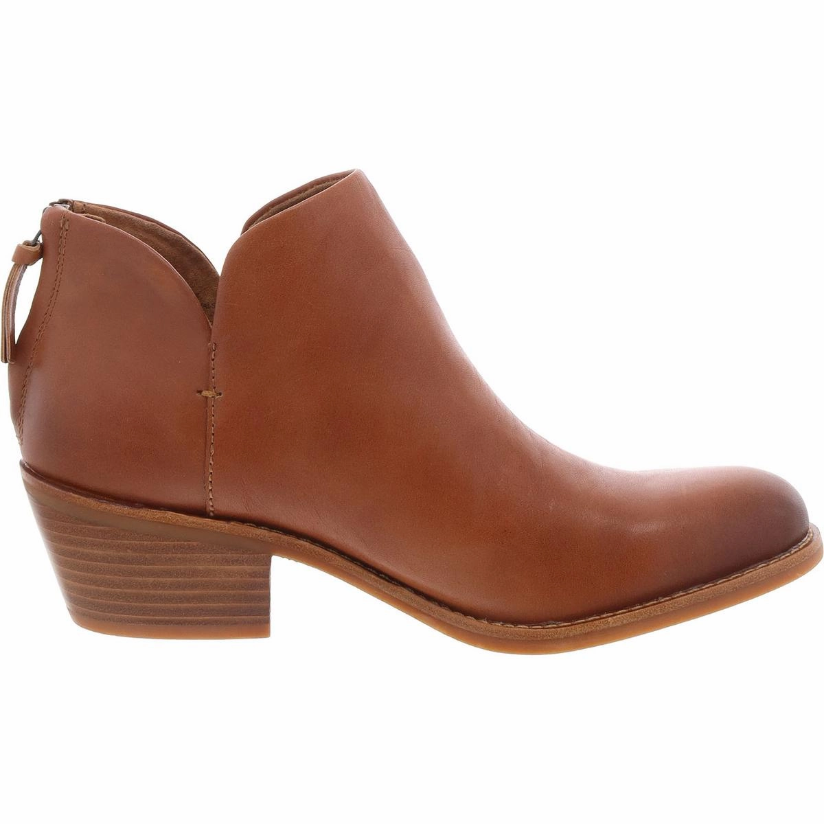 ANGELICA Womens Leather Block Heel Shooties