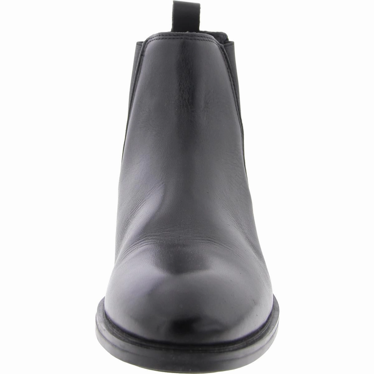 Angelo Mens Mixed Media Ankle Chelsea Boots