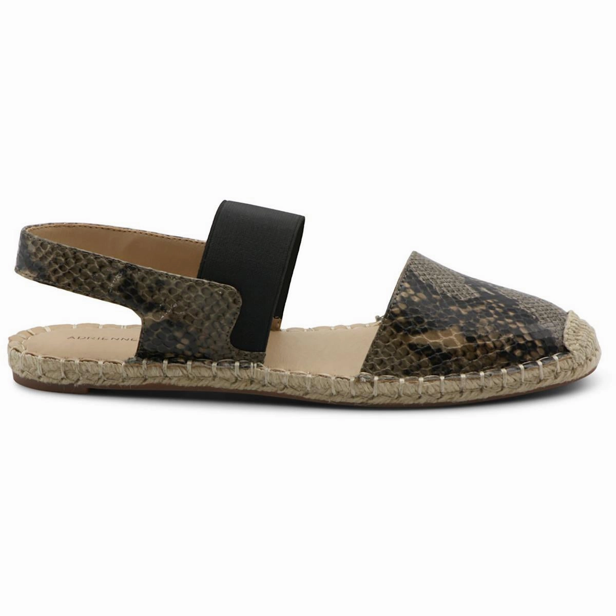 Angelo Womens Canvas Slingback Flat Sandals