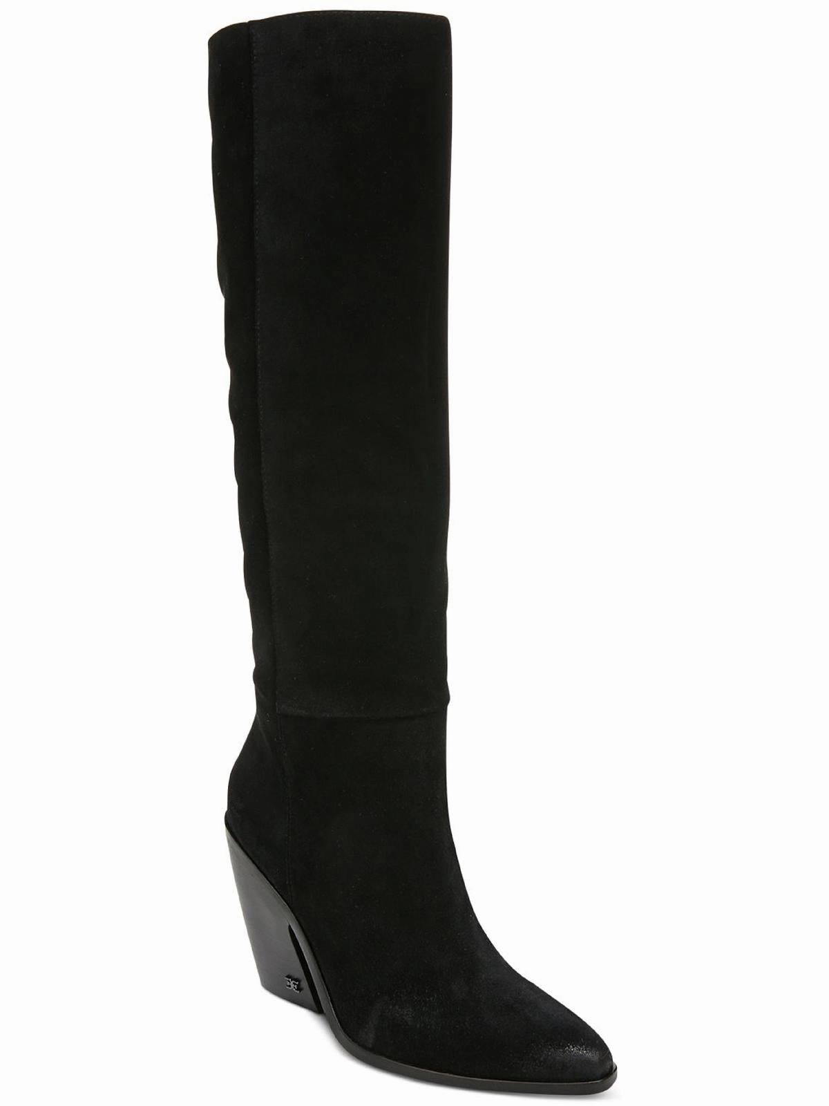Annabel Womens Zipper Almond Toe Knee-High Boots Womens Boots clearance deals