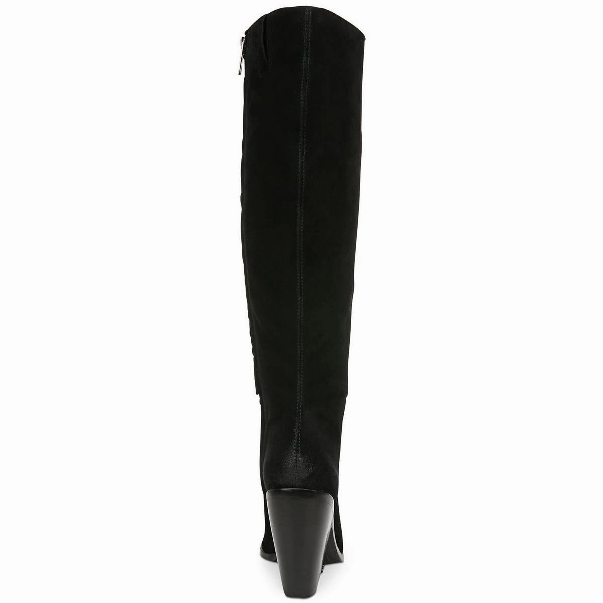 Annabel Womens Zipper Almond Toe Knee-High Boots