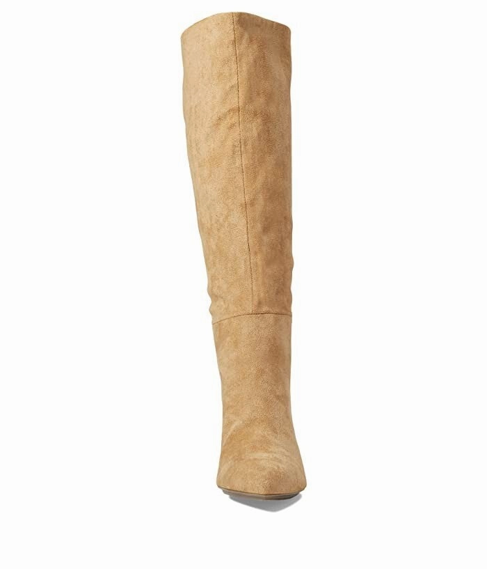 Anne Klein Rizzo Women's 9 Tan Pointed Toe Stiletto Heel Knee High Boots ZPO3419