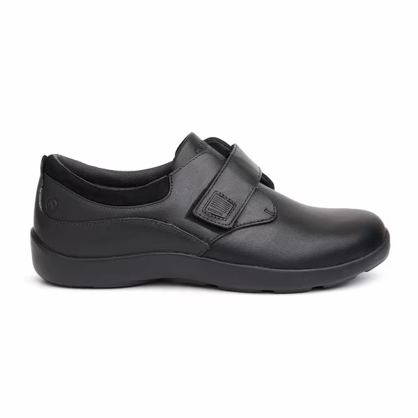 Anodyne No. 63 Women's US 6 Black Leather Comfort Stretch Casual Shoes KHD361