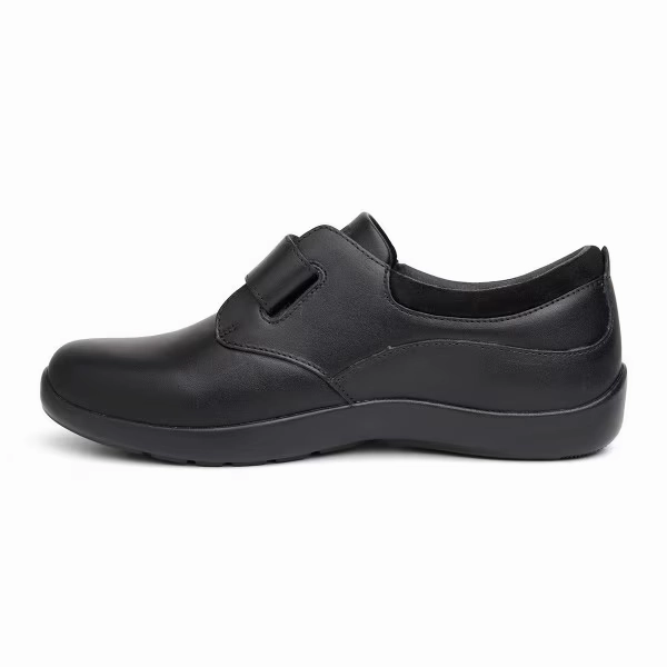 Anodyne No. 63 Women's US 6 Black Leather Comfort Stretch Casual Shoes KHD361
