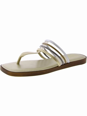 Antea Womens Faux Leather Slip-On Slide Sandals Stylish Womens Sandals for less