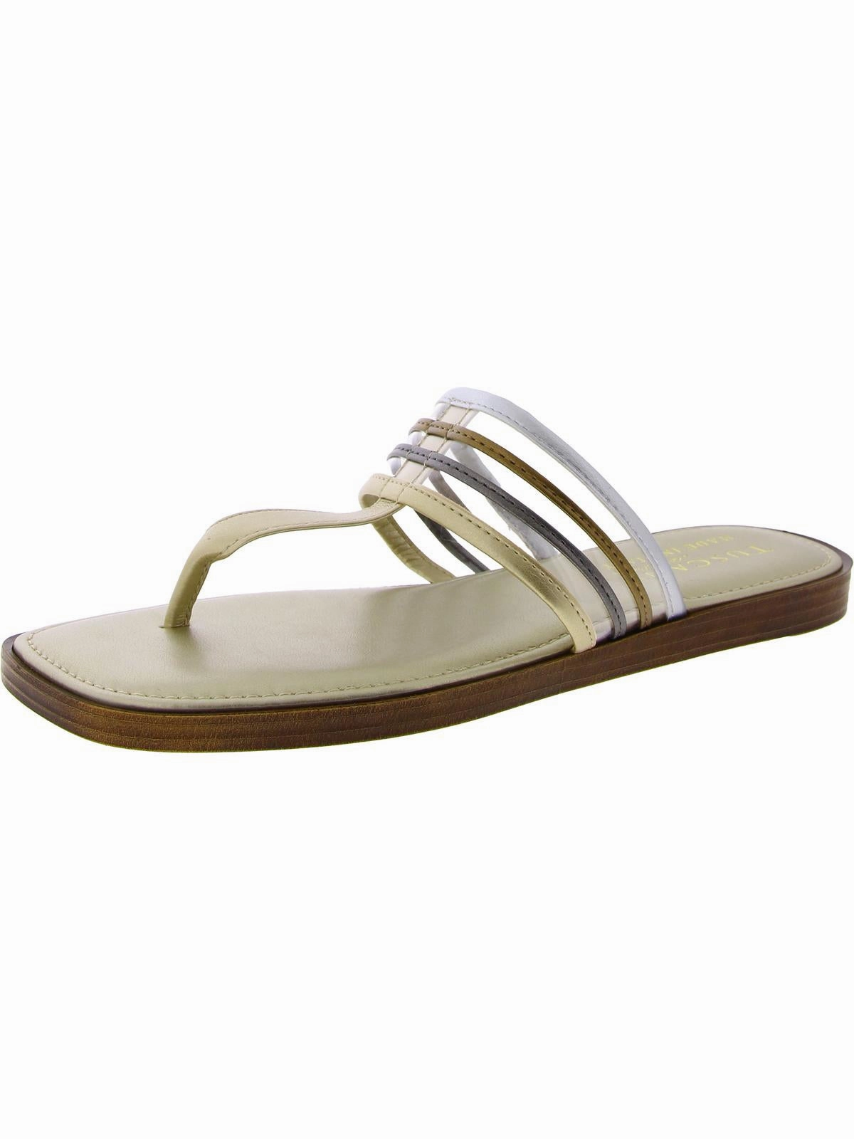 Antea Womens Faux Leather Slip-On Slide Sandals Stylish Womens Sandals for less