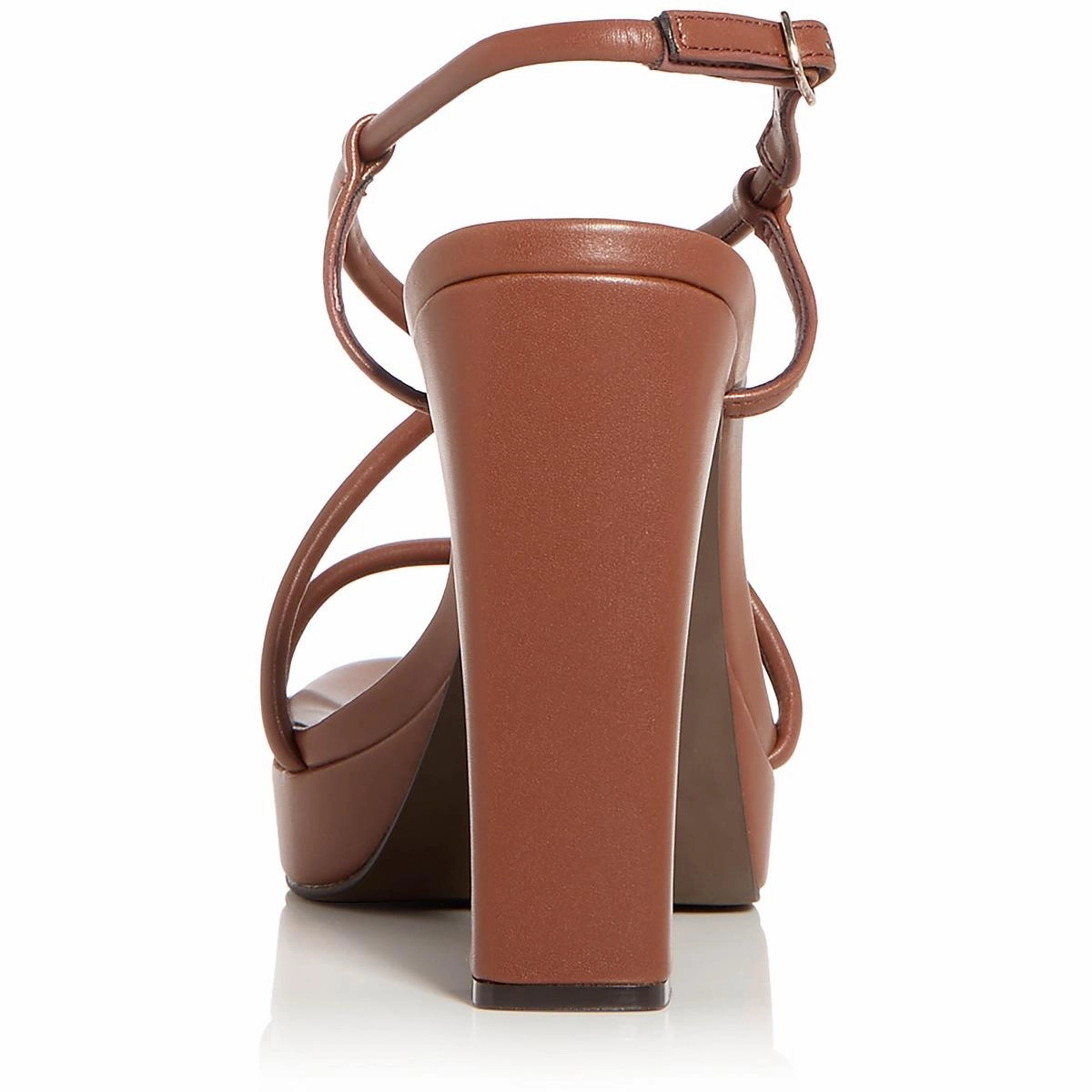 Aperitif Womens Faux Leather Ankle Strap Platform Sandals