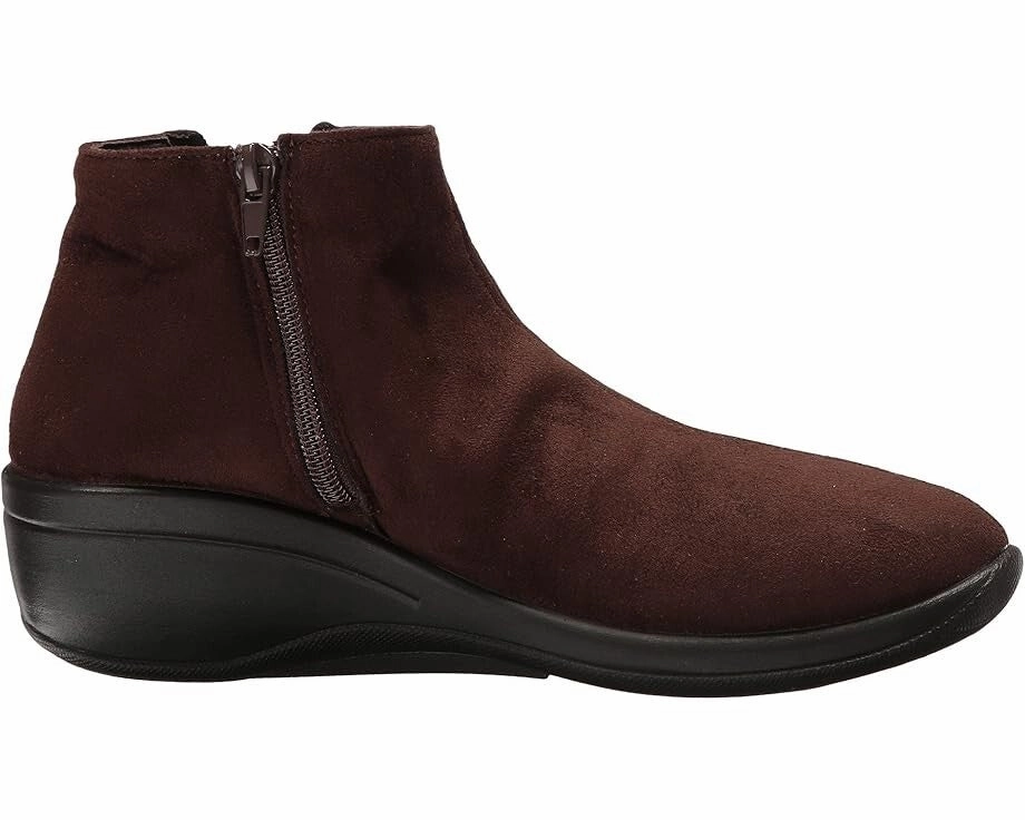 Arcopedico Luana 4284-22 Boots Women 8-8.5 Brown Faux Suede Wedge Bootie KHD2114