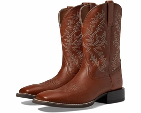 Ariat Sport Latigo Boot Men's US 10 Brown Leather Square Toe Western ZPO2242 Mens Chukka Boots outlet deals