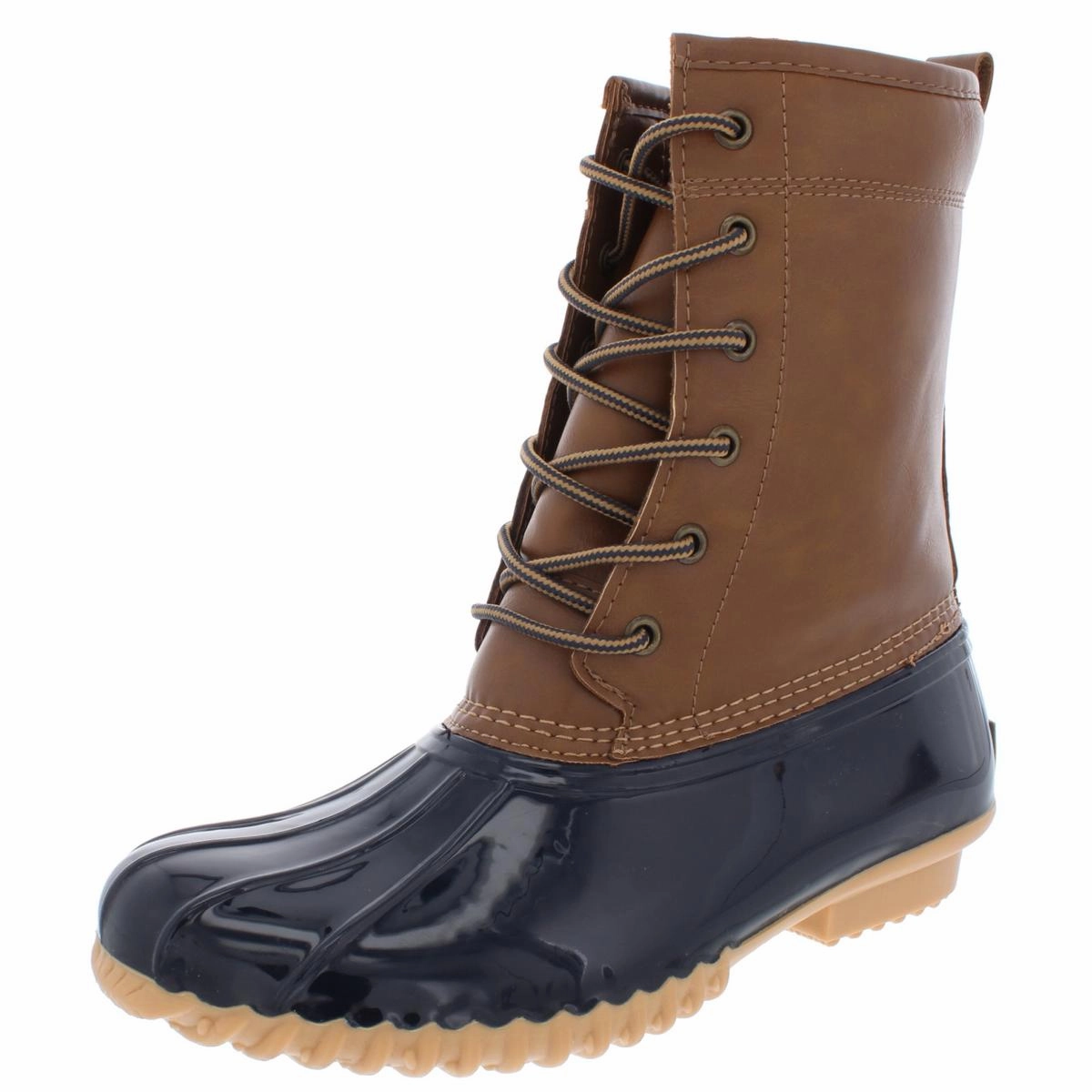 Ariel Womens Faux Leather Ankle Rain Boots