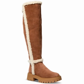 Asher Boot Womens Faux Fur Lined Faux Suede Over-The-Knee Boots Cheap Womens Boots for winter