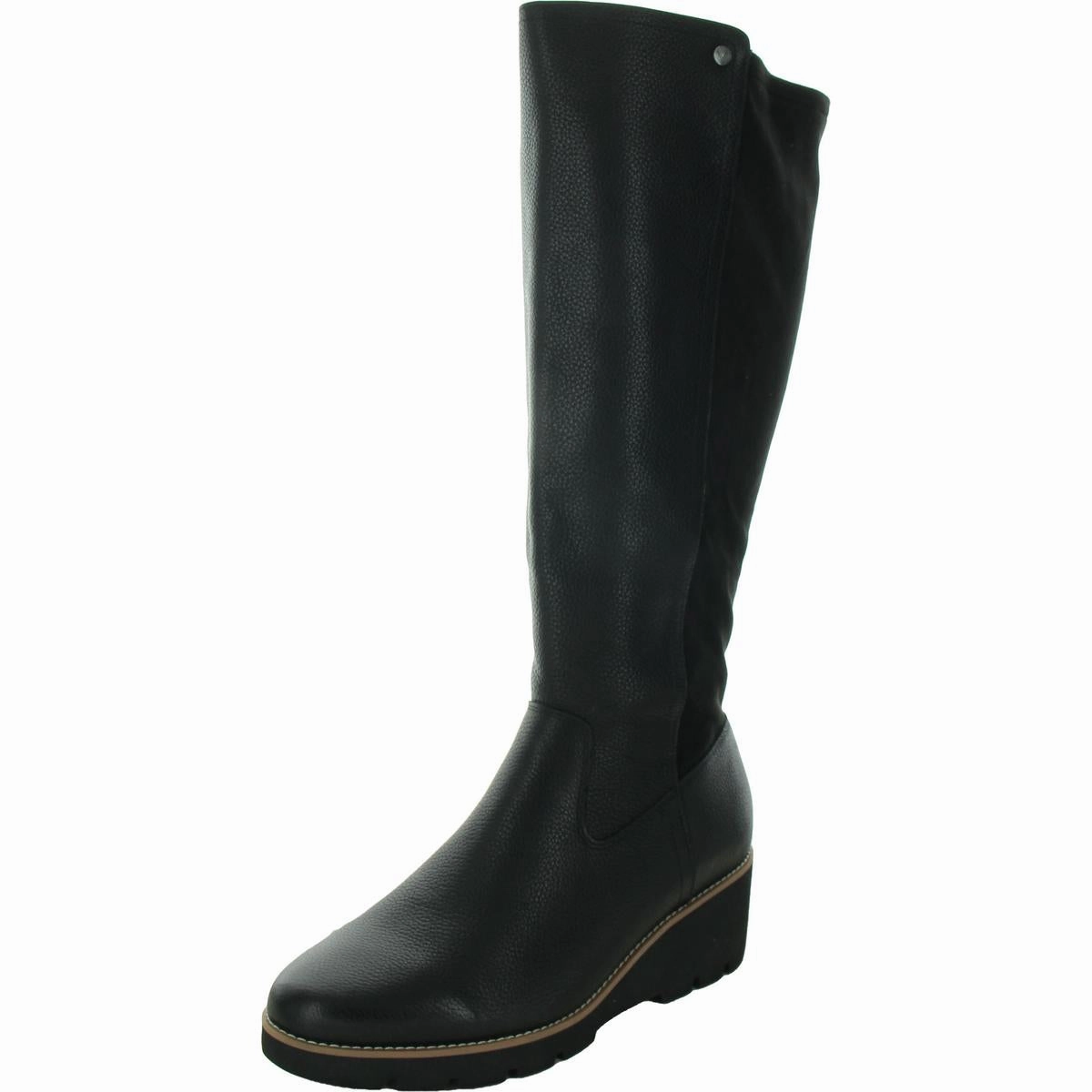 Ashland Womens Zipper Faux Suede Wedge Boots