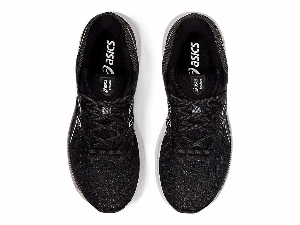Asics Evoride 2 1012A891.001 Sneakers Womens 9 Black White Running Shoes EEE4386