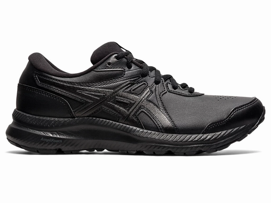 Asics Gel-Contend Walker 1132A056-001 Womens 5 Wide Black Running Shoes EEE4295