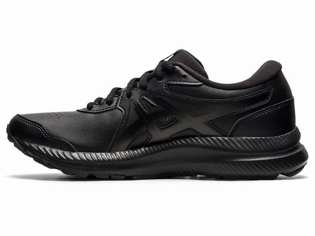 Asics Gel-Contend Walker 1132A056-001 Womens 5 Wide Black Running Shoes EEE4295