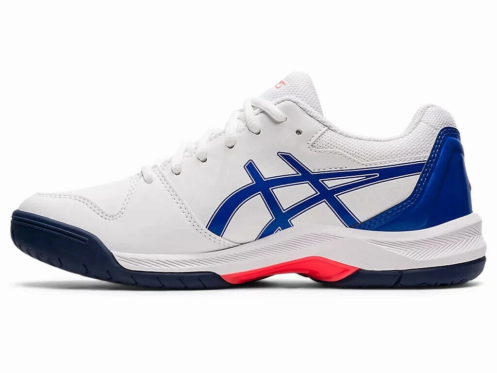 Asics Gel-Dedicate 7 1042A167.101 Sneaker Women White Blue Tennis Shoes EEE2895 (White,5.5)