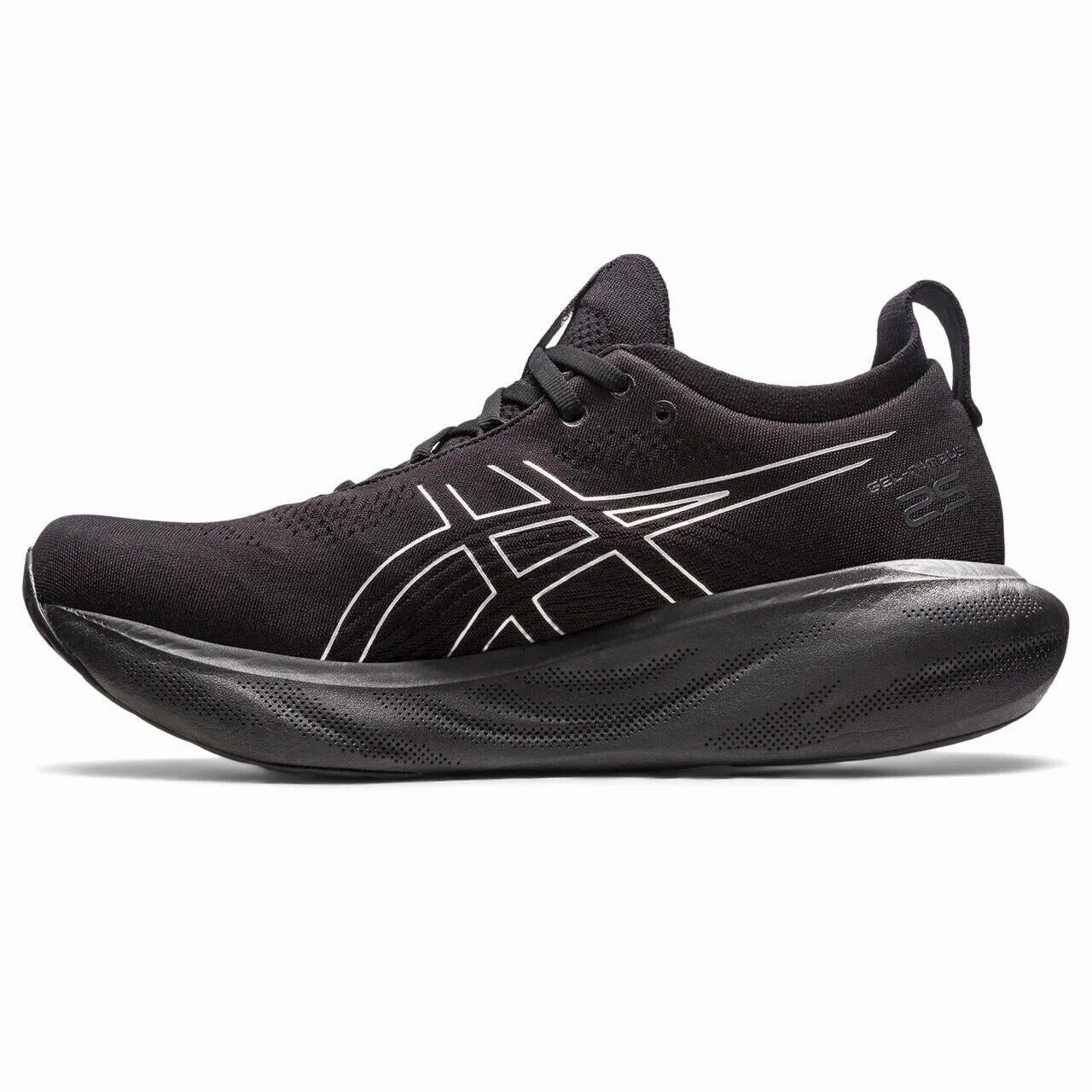 Asics Gel-Nimbus 25 Platinum 1011B616.001 Road Running Shoes Men's Black PureGEL