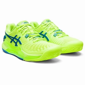 Asics Gel-Resolution 9 Clay 1042A224-300 Womens 7.5 Green Tennis Shoes EEE4359 Mens Sneakers & Athletic Shoes outlet