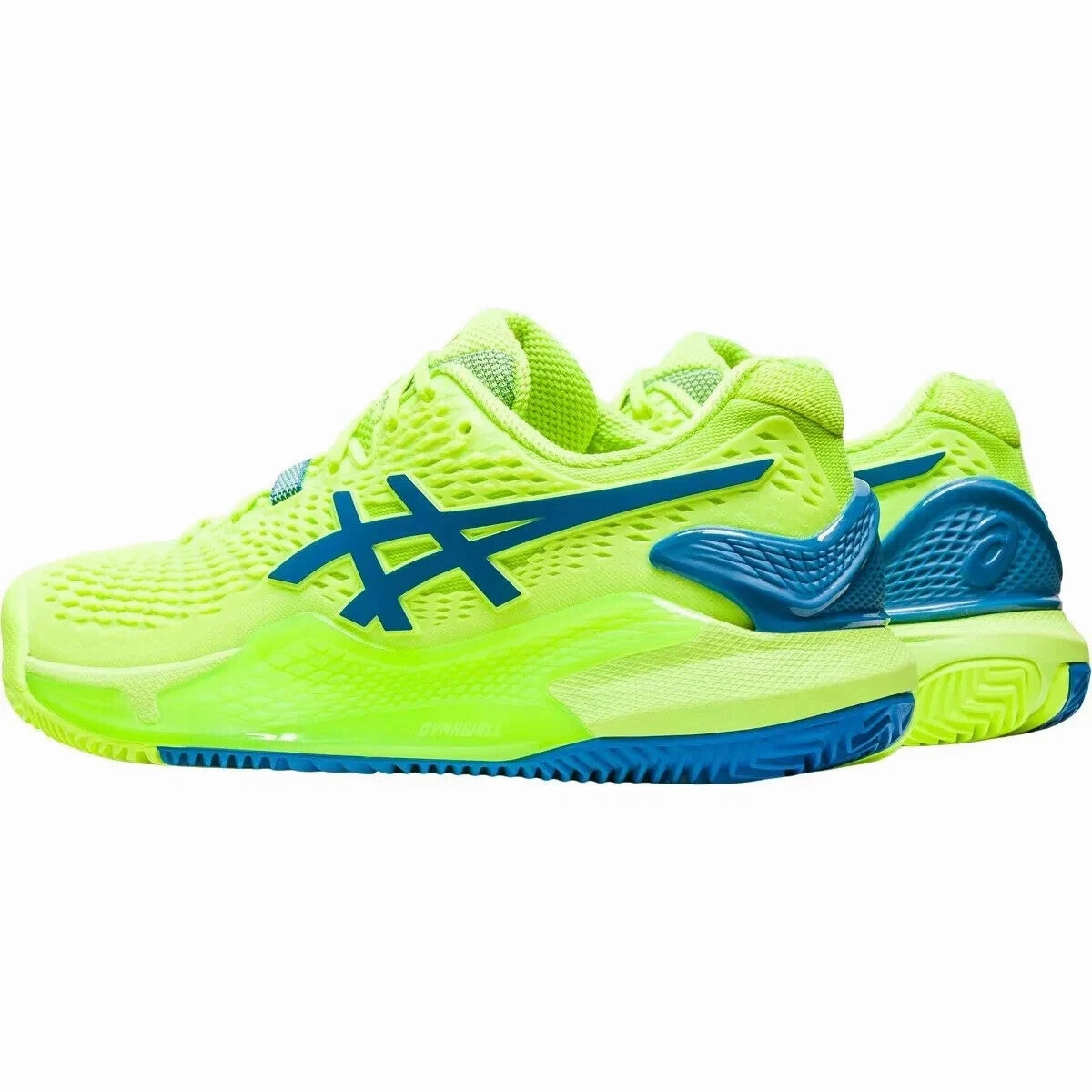 Asics Gel-Resolution 9 Clay 1042A224-300 Womens 7.5 Green Tennis Shoes EEE4359