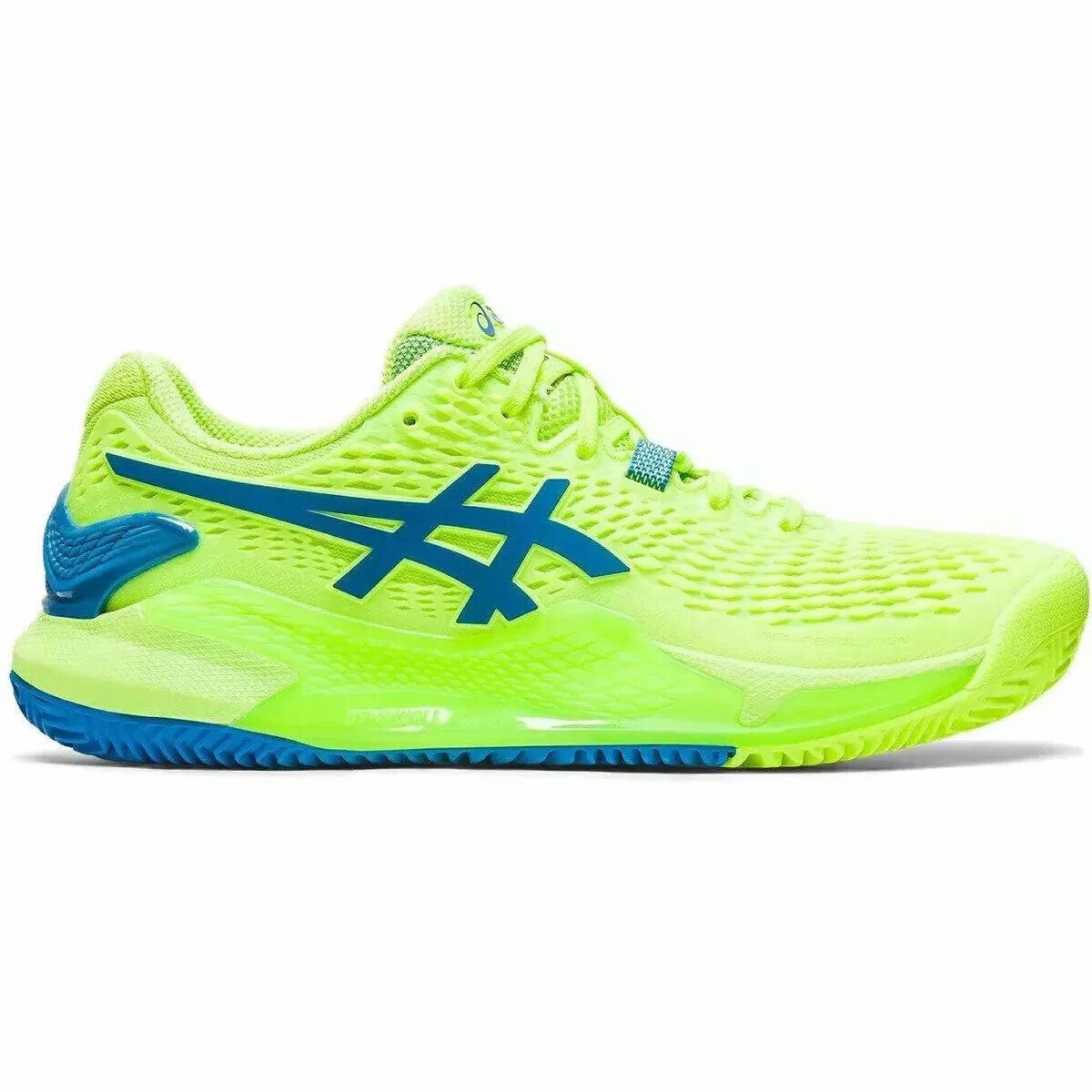Asics Gel-Resolution 9 Clay 1042A224-300 Womens 7.5 Green Tennis Shoes EEE4359
