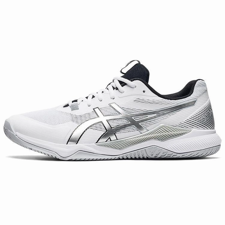 Asics Gel-Tactic 1071A065.100 Sneaker Mens White Silver Volleyball Shoes EEE4063 Mens Athletic Shoes clearance sale
