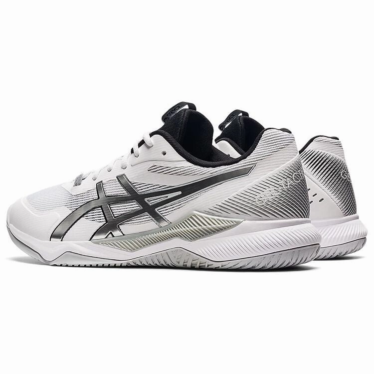 Asics Gel-Tactic 1071A065.100 Sneaker Mens White Silver Volleyball Shoes EEE4063