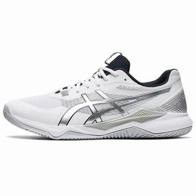 Asics Gel-Tactic 1071A065.100 Sneaker Mens White Silver Volleyball Shoes EEE4063 Mens Athletic Shoes clearance sale