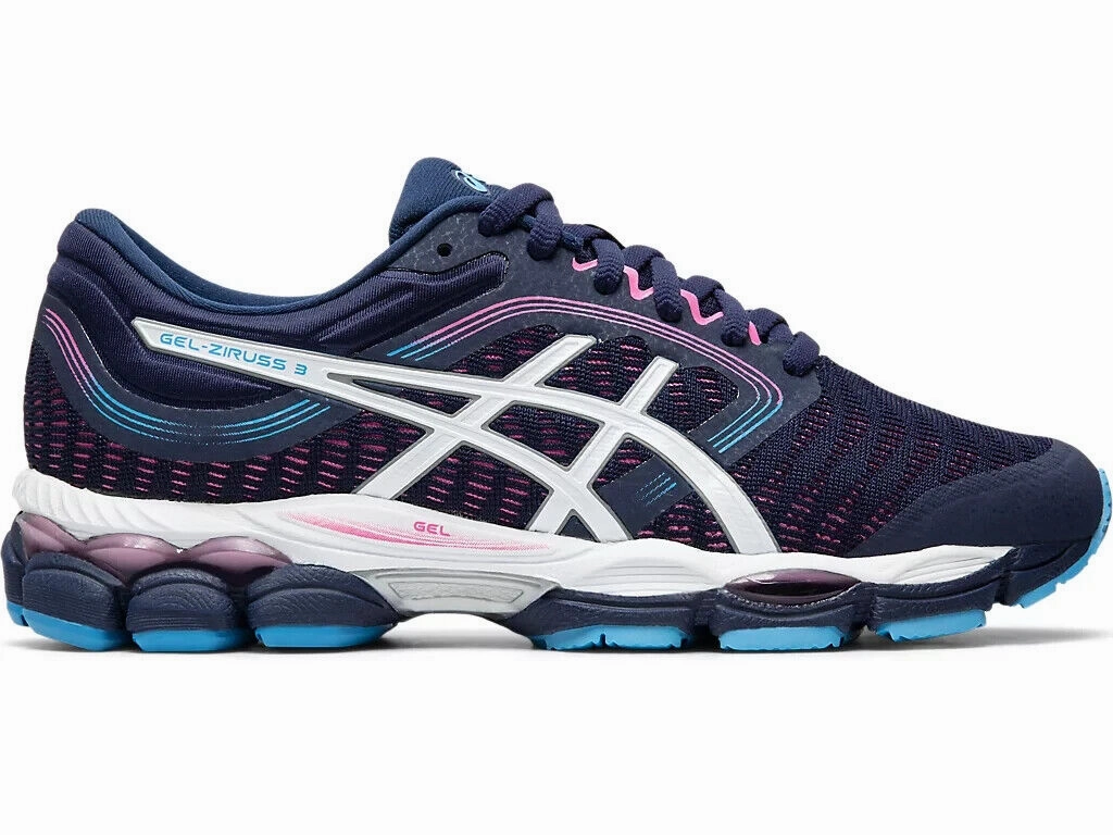 Asics Gel-Ziruss 3 1012A466-400 Sneakers Women's 8 Peacoat Running Shoes RHS4120