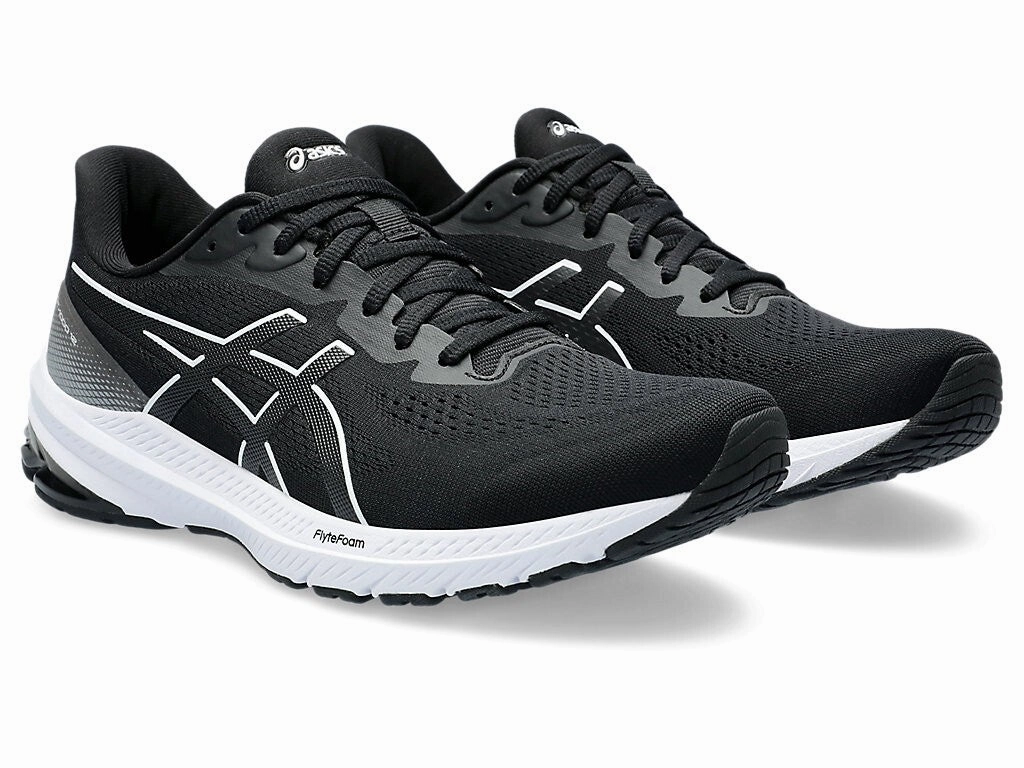 Asics GT-1000 12 WIDE 1011B634-004 Mens US 7.5 Black White Running Shoes EEE4071
