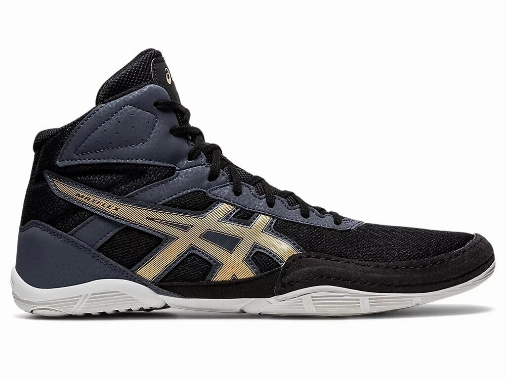 Asics Matflex 6 1081A021-002 Mens US 9 Black Champagne Wrestling Shoes EEE4325