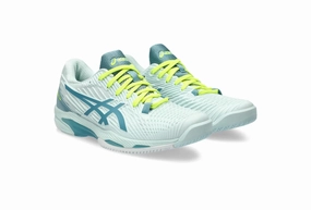 Asics Solution Speed FF 1042A136.405 Women 8.5 Soothing Sea Tennis Shoes EEE4141 Womens Sports Shoes clearance