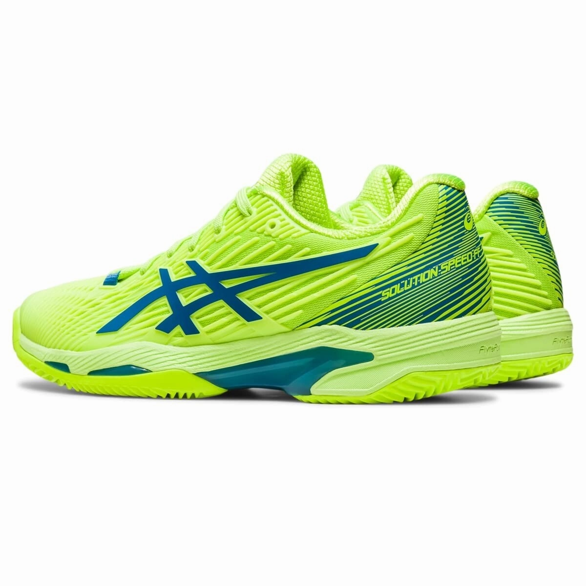 Asics Solution Speed FF 2 Clay 1042A134.300 Womens 10 Green Tennis Shoes EEE4150
