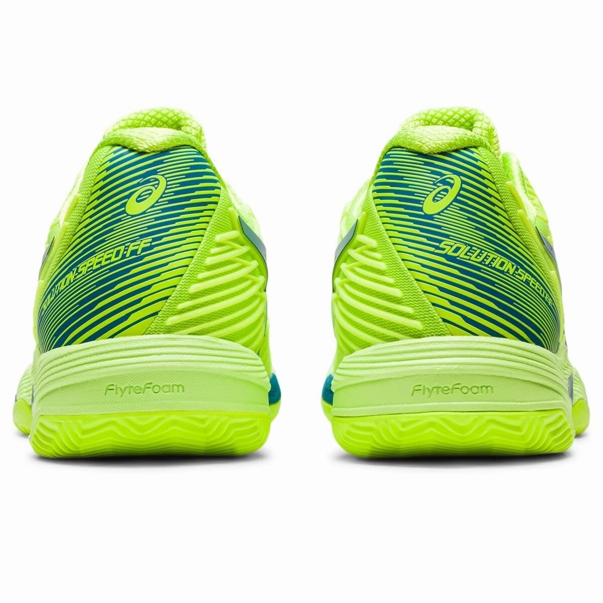 Asics Solution Speed FF 2 Clay 1042A134.300 Womens 10 Green Tennis Shoes EEE4150