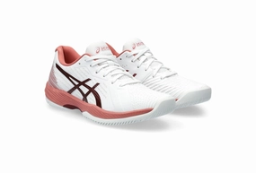 Asics Solution Swift FF 1042A197-106 Womens US 5.5 White Red Tennis Shoes TF6572 Womens Sports Shoes clearance