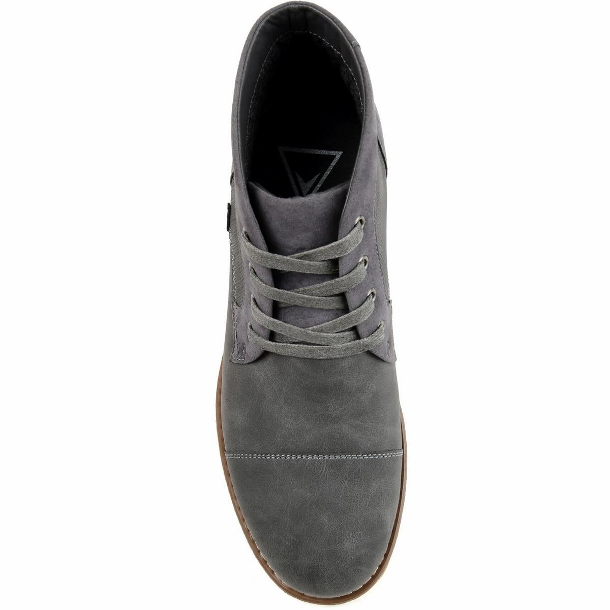 AUSTIN Mens Faux Leather Round toe Chukka Boots