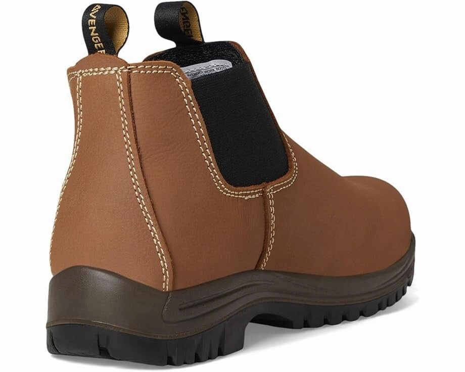 Avenger A7120 Work Boots Women's US 7 Brown Leather Composite Toe Ankle ZPO3225