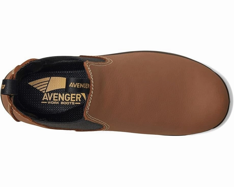 Avenger A7120 Work Boots Women's US 7 Brown Leather Composite Toe Ankle ZPO3225