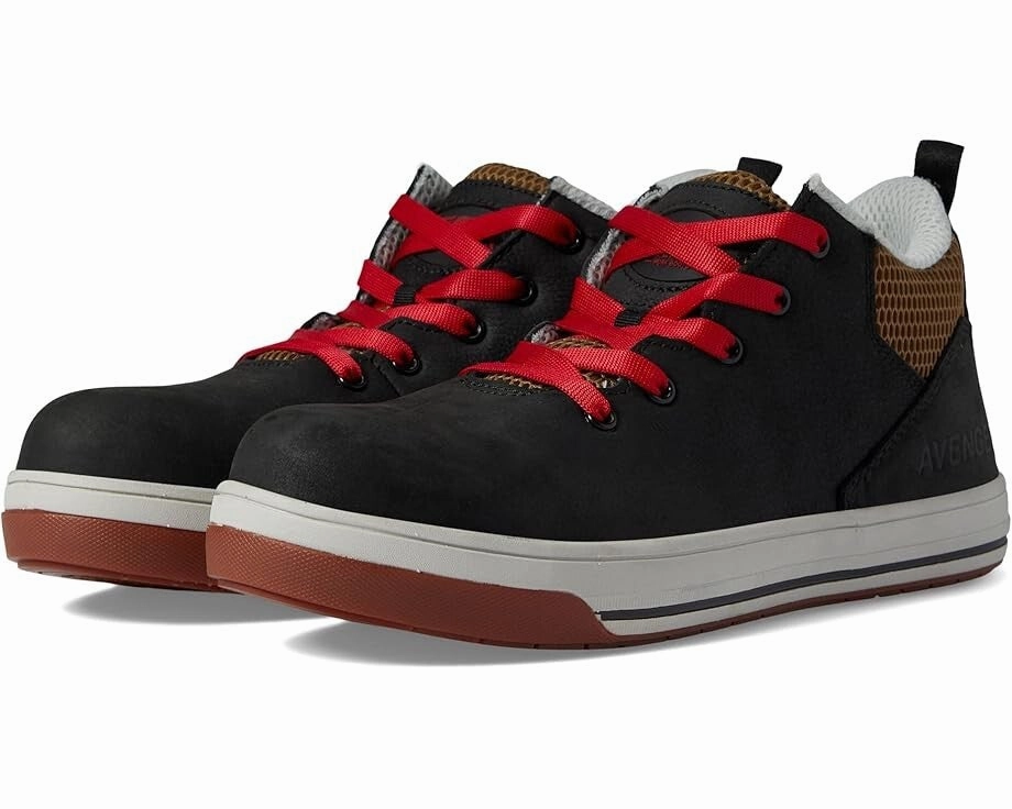 Avenger Work Boots North Haven Swarm A601 Men's 10 Black Red Carbon Toe KHD1861 Mens Athletic Shoes clearance sale
