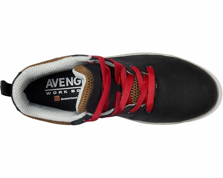 Avenger Work Boots North Haven Swarm A601 Men's 10 Black Red Carbon Toe KHD1861