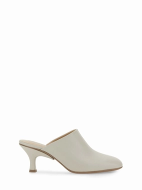 Backless Calfskin Sandals With Sophisticated Heel Buy now Womens Sandals cheap