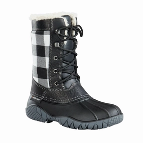 Baffin Jasper Women Black Plaid Leather Waterproof Insulated Winter Boots Rock69 Womens Boot Deals Today