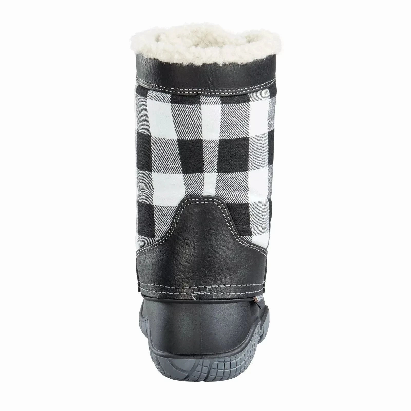Baffin Jasper Women Black Plaid Leather Waterproof Insulated Winter Boots Rock69