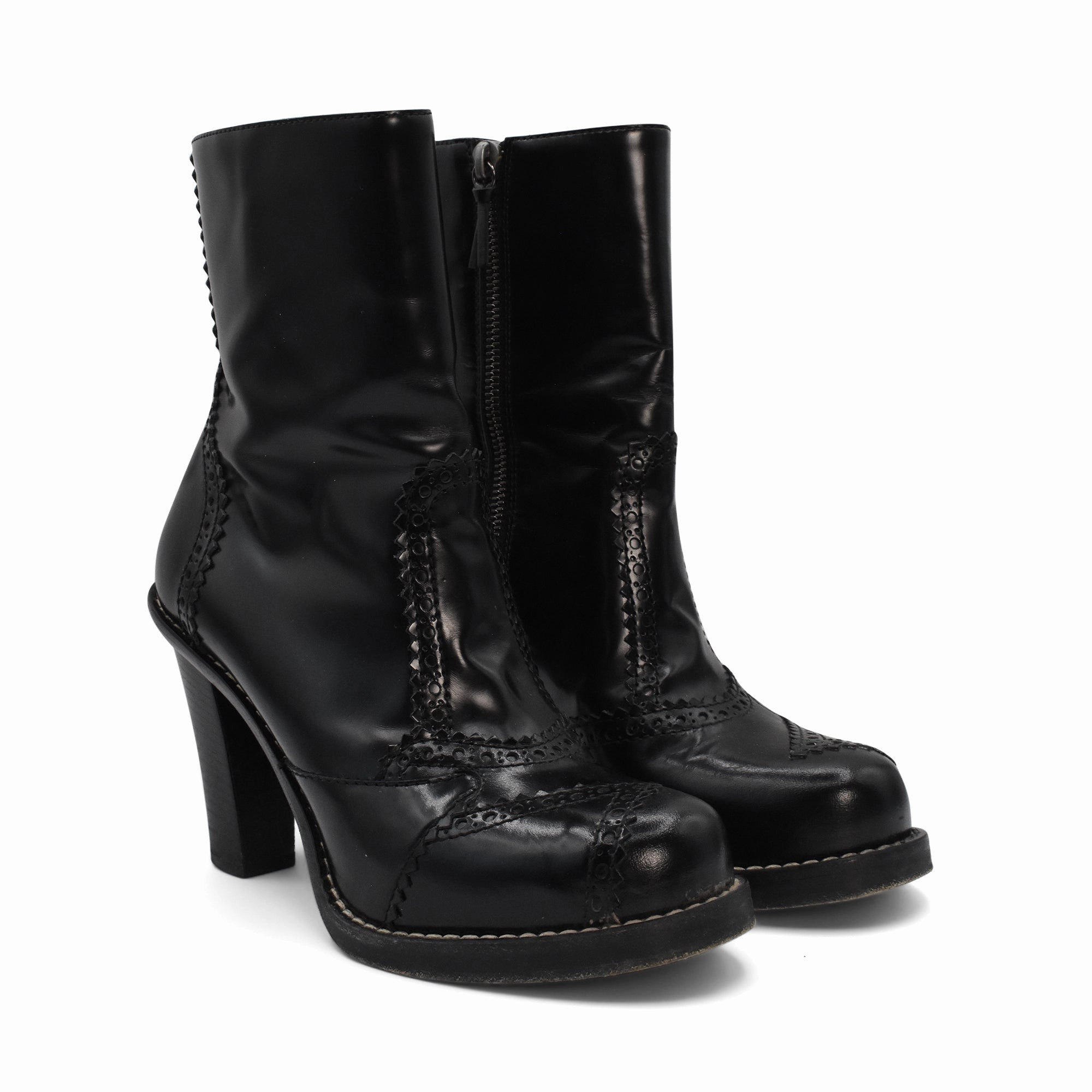 Balenciaga 'Brogue' Ankle Boots - Women's 36