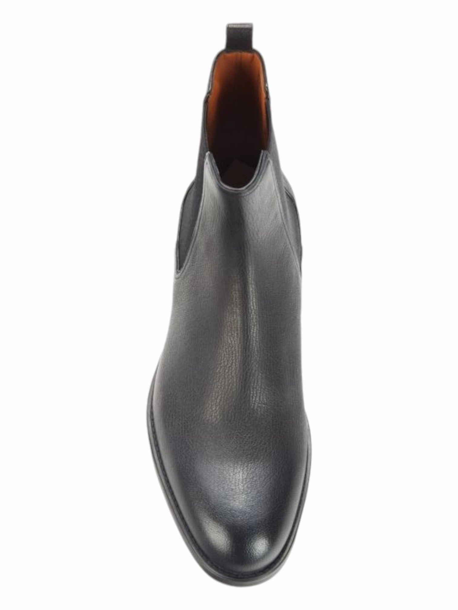 Bally Alan 6230181 Men's Black Goat Grained Leather Chelsea Boots