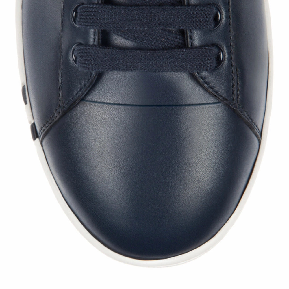 Bally Asher 6205252 Men's Dark Navy Calf Leather Sneakers