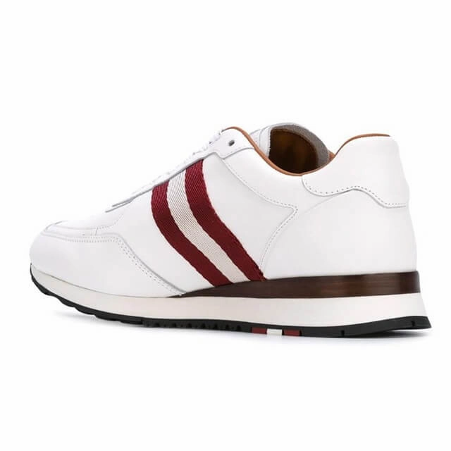 Bally Aston Men's 6205287 White Leather Sneakers