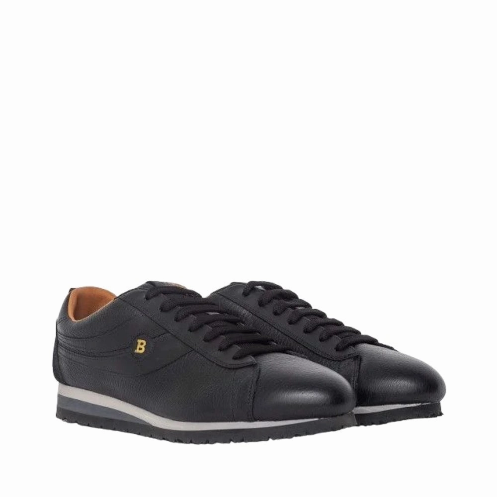Bally Bredy 6222737 Men's Black Deer Leather Sneakers