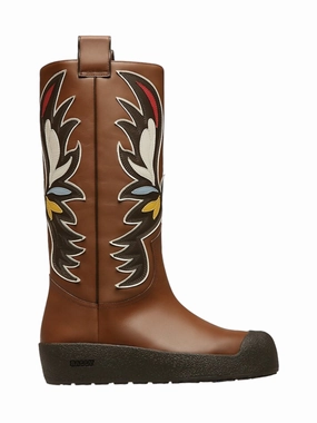Bally Chambery 6302937 Men's Cuero/Ebano Leather Knee-High Boot Sale on Mens Chukka Footwear
