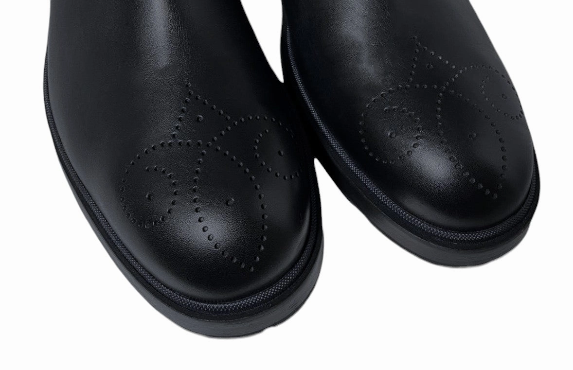 Bally Corbet 6230637 Men's Black Calf Plain Leather Chelsea Boots